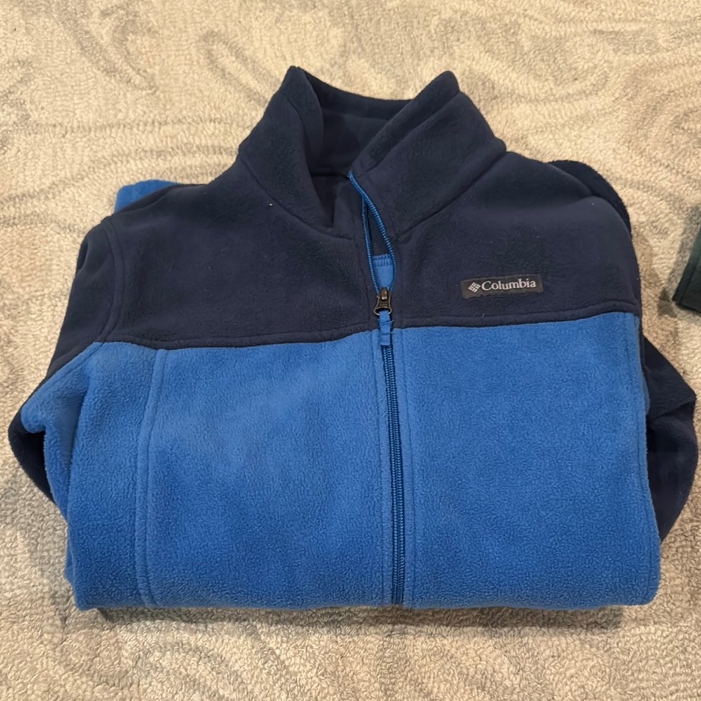 Columbia Blue and Navy Fleece Jacket